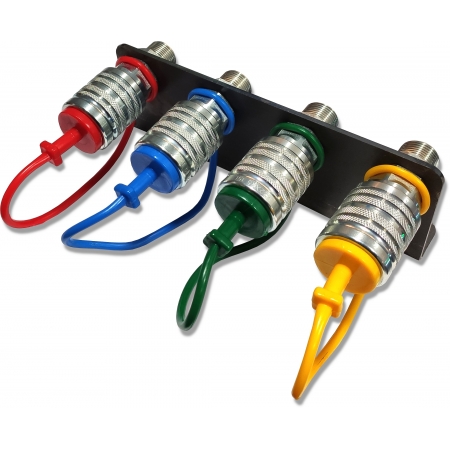 KOMPLET SUROWA TABLICA + 4x SZYBKOZŁĄCZA GNIAZDA EURO M16